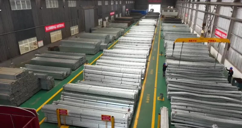 Steel processing workshop at Shunchen Industrial